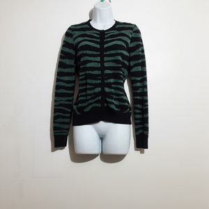 Ann Taylor zebra jacquard cardigan NWOT